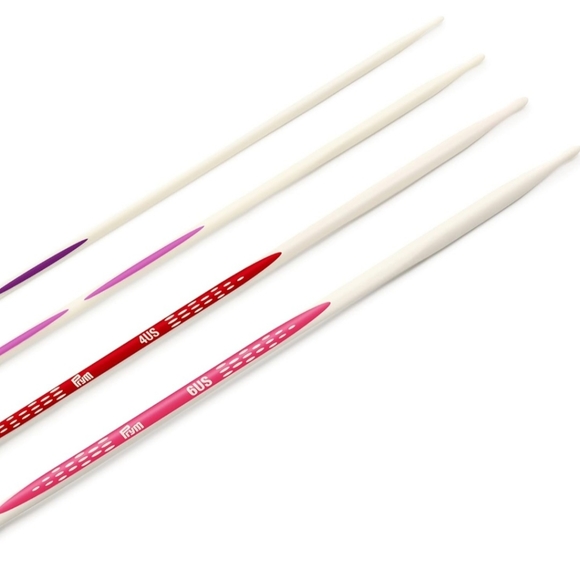 PRYM Ergonomics Double Point Knitting Needles 4 sets 20 Count Sizes 1,2,4,6 - Picture 3 of 5
